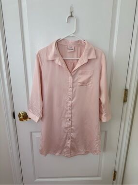 Homebodii Pajama Button Down Dress